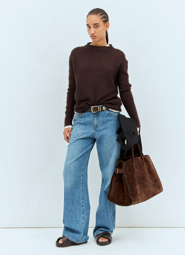 Helios Sweater The Row Helios Sweater Brown row0258016