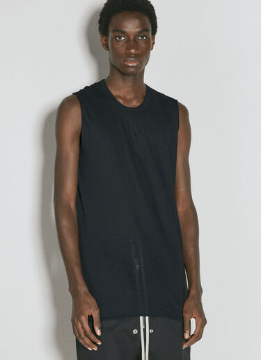 Rick Owens 毛边背心  黑色 ric0155020