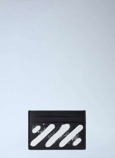 Diagonal Spray Card Case Off-White Diagonal Spray Card Case Black ofw0162031