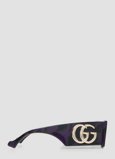 Gucci GG長方形サングラス パープル gus0254009