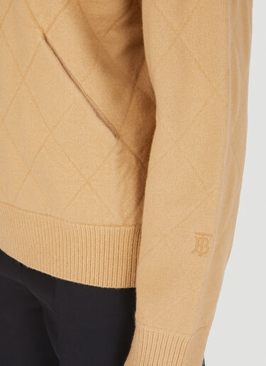 Burberry Raveen Diamond Quilted Sweater Beige bur0246115