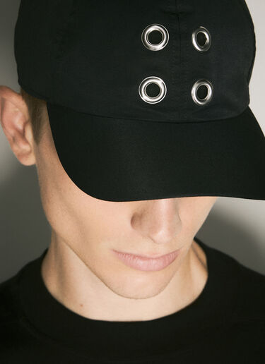 Rick Owens DRKSHDW 孔眼棒球帽 黑色 drk0158020