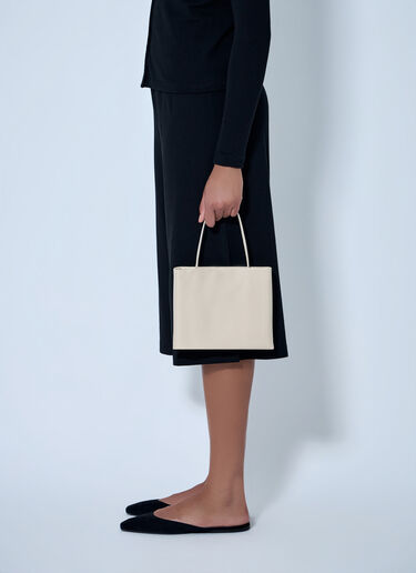 The Row Cecily Top Handle Tote Bag Beige row0265027