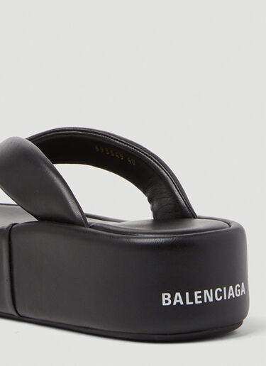 Balenciaga Rise Thong Sandals Black bal0248085