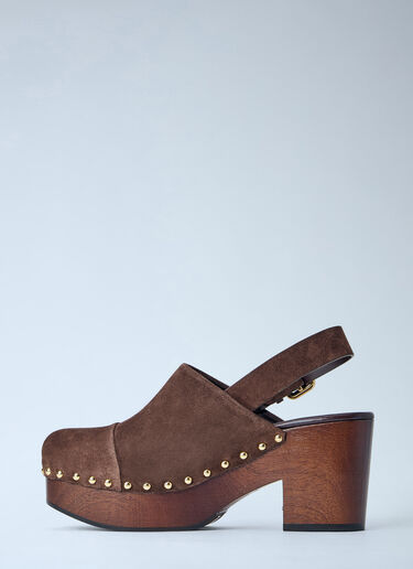 LN-CC® - Chloé: Jeannette Clogs - Brown Chloé Jeannette Clogs Brown chl0265031