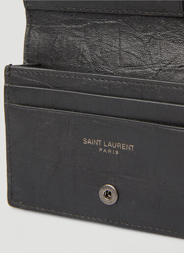 Saint Laurent Monogram 皮革钱包 黑 sla0147086