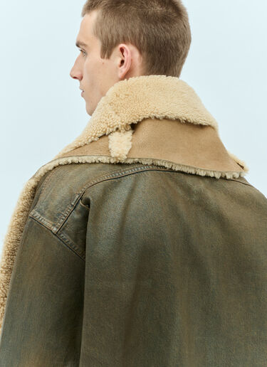 Acne Studios Shearling Scarf Camel acn0154049