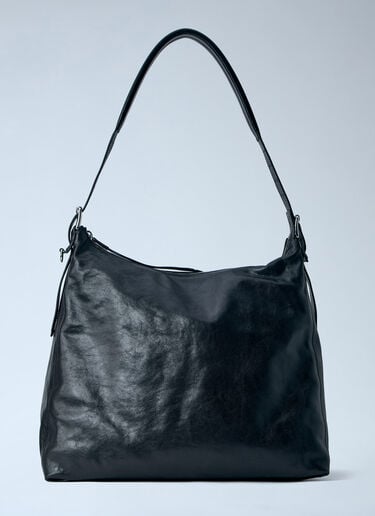 Lemaire Belted Hobo Shoulder Bag Dark Brown lem0264024