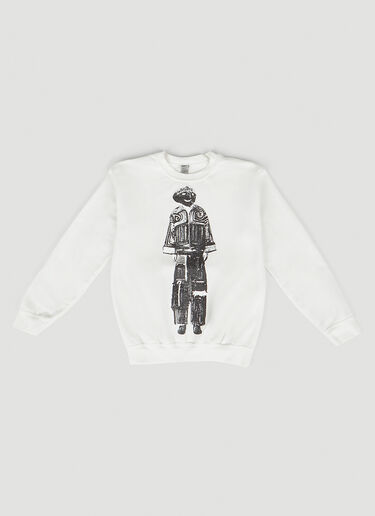 DRx FARMAxY FOR LN-CC Graphic Print Sweatshirt White drx0349014