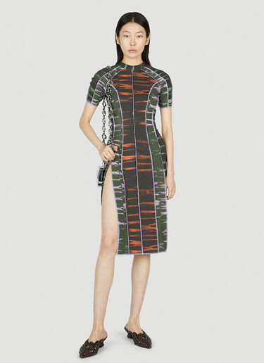 Graphic Print Dress Ester Manas Graphic Print Dress Green est0252005