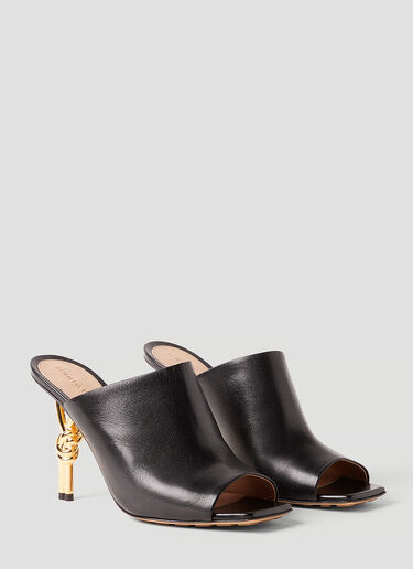 Knot High Heel Mules Bottega Veneta Knot High Heel Mules Black bov0252052