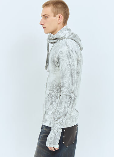 Acne Studios Zippered Dyed Sweatshirt Grey acn0158001