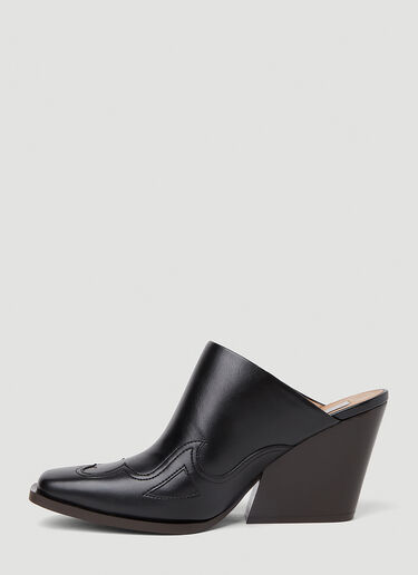 Stella McCartney Cowboy Cloudy High Heel Mules Black stm0251017