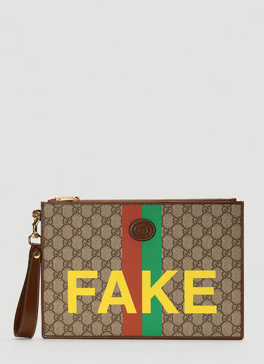 Gucci Fake Not Pouch Brown guc0142004