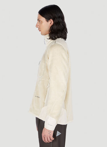 And Wander High Loft Fleece Jacket White anw0149007