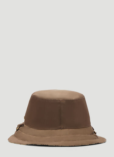 Gucci リバーシブルバケットハット ブラウン guc0350002