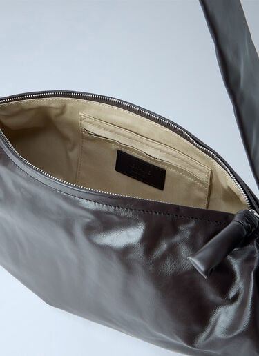 Lemaire Medium Soft Croissant Bag Brown lem0266036