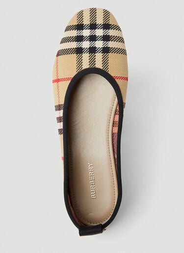 Burberry Vintage Check Ballerina Flats Beige bur0253040