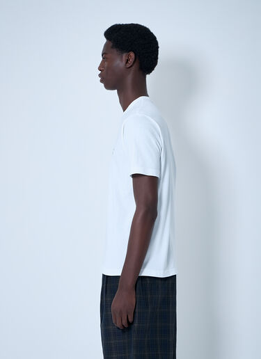 Comme des Garçons Homme 로고 모티프 티셔츠 화이트 cdh0160007