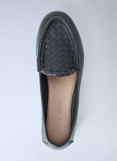 Bottega Veneta Leather Penny Loafers Dark Brown bov0265055