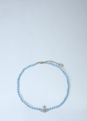 Vivienne Westwood Olympia Pearl Necklace Blue vvw0264027