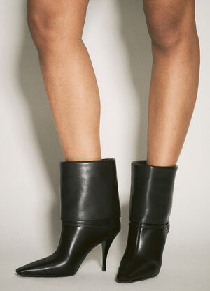 GANNI Ricky Leather Boots Black gan0259089