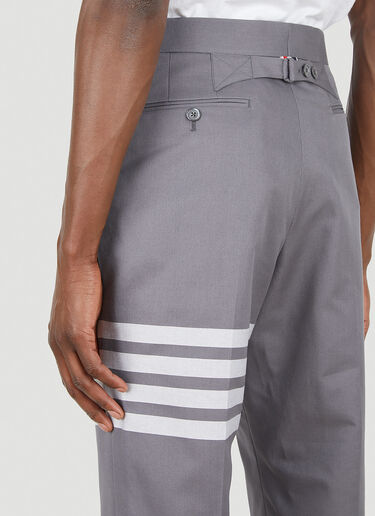 Thom Browne Striped Tailored Pants   Grey thb0147015