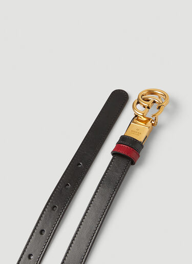Gucci GG Marmont Thin Reversible Belt Black guc0247261