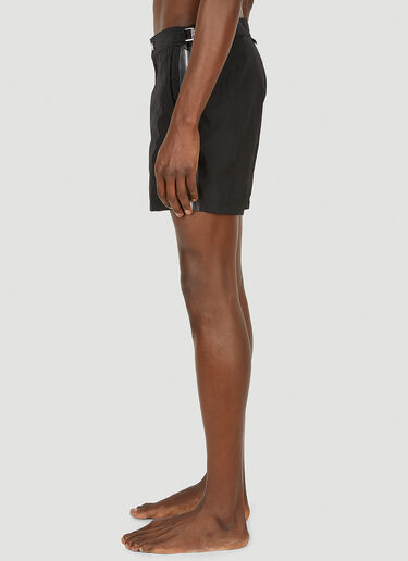 Zip Motif Swim Shorts Alexander McQueen Zip Motif Swim Shorts Black amq0148029
