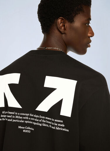 Half Arrow Skate Logo T-Shirt Off-White Half Arrow Skate Logo T-Shirt Black ofw0162055