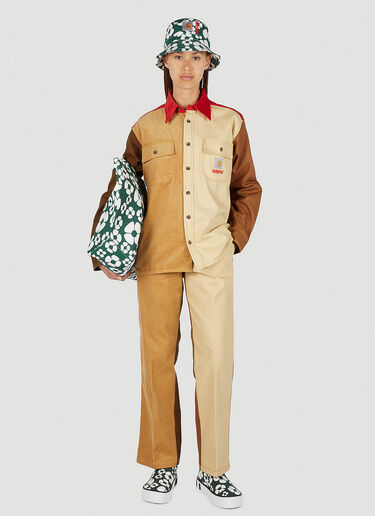 Colour Block Panel Shirt Marni x Carhartt Colour Block Panel Shirt Brown mca0250003