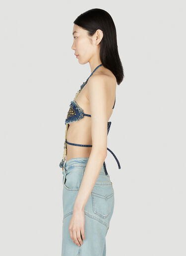 Blumarine Cross Top Dark Blue blm0252035