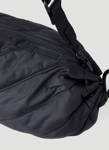 GANNI 绗缝 Tech Duffle 单肩包 黑 gan0246115