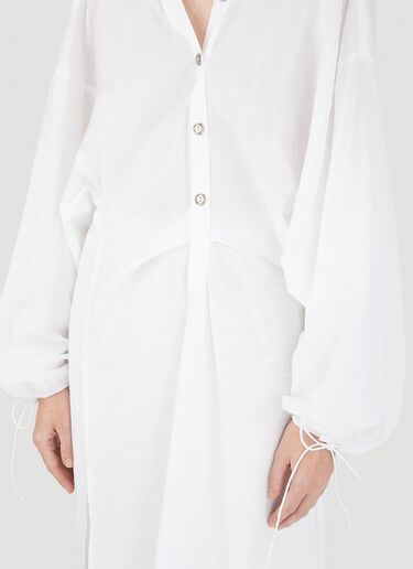Acne Studios V领衬衫裙 白 acn0246002