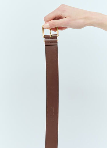 Miu Miu Leather Belt Brown miu0257021