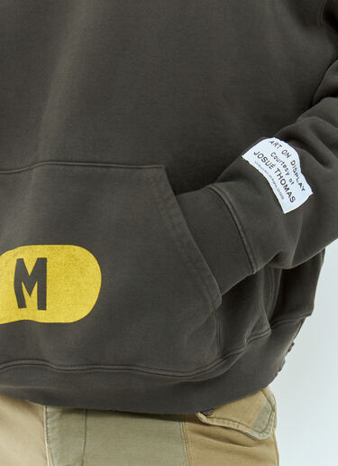 Gallery Dept. Size Logo Hooded Sweatshirt Grey gdp0158012
