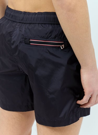 Moncler Logo Patch Swim Shorts Navy mon0155016