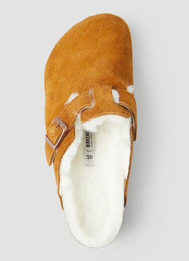 Birkenstock Boston Shearling Mules Brown brk0349012