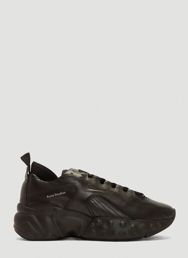 Acne Studios Rockaway Technical Leather Sneakers Black acn0136002