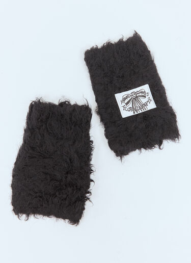 Fluffy Mittens Acne Studios Fluffy Mittens Black acn0158029