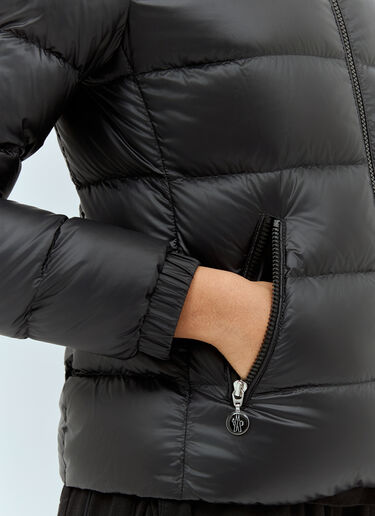 Moncler Gles Hooded Short Down Jacket Black mon0259011