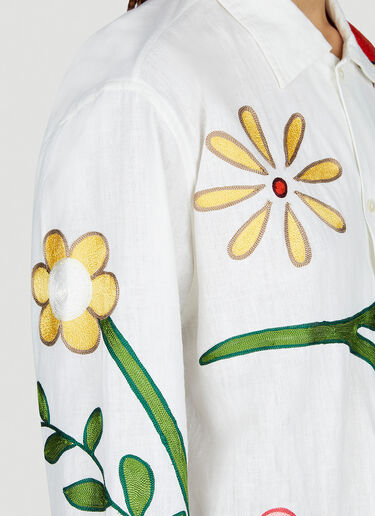 Sky High Farm Workwear Embroidered Shirt White skh0352010
