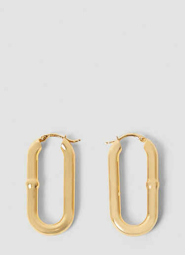 Bottega Veneta Long Bar Earrings Gold bov0249120