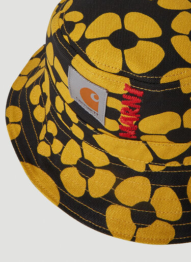 Marni x Carhartt フローラルプリント バケットハット　 ブラック mca0150004