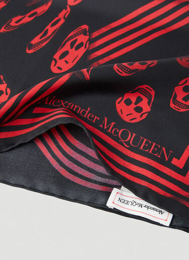 Alexander McQueen Vortex Biker Scarf Black amq0149051