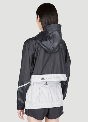 adidas by Stella McCartney ツートーン ウインドブレーカー ブラック asm0251002