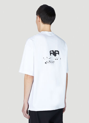 Balenciaga 手绘徽标 T 恤 白色 bal0151006