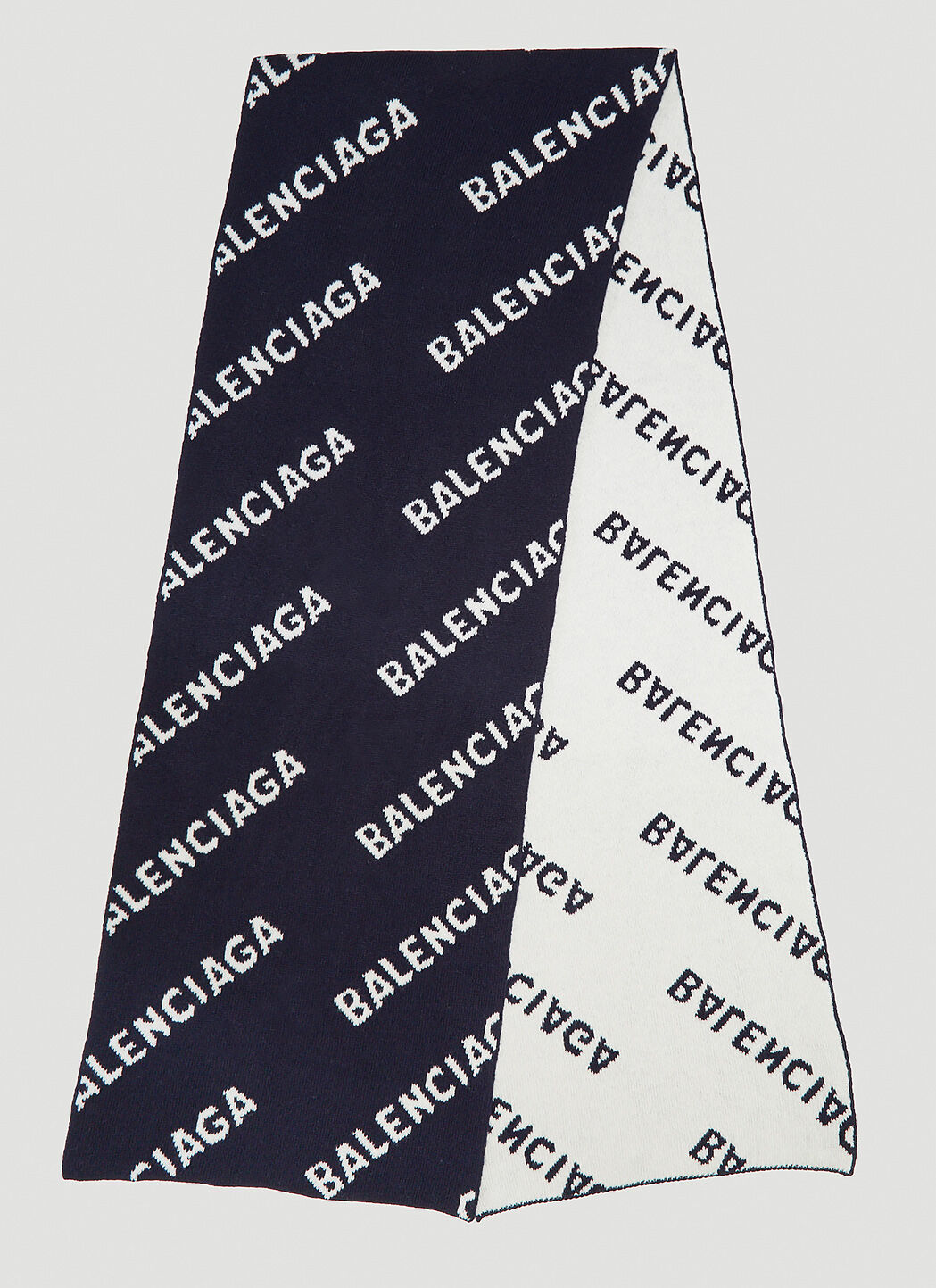 Intarsia Logo Scarf
