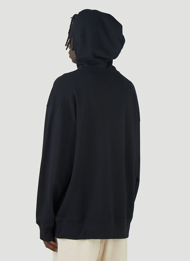 Acne Studios Oversized Face Hooded Sweatshirt Black acn0145052