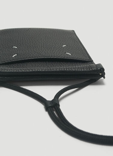 Maison Margiela Leather Phone Pouch Black mla0143046